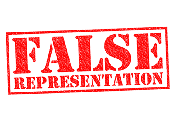 Misrepresentation shop